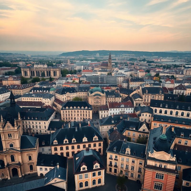 Bratislava – letecký pohľad na centrum mesta